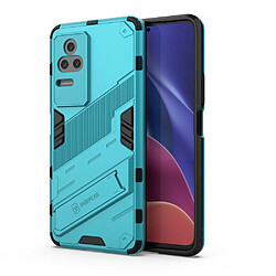 Coque en TPU antichoc avec béquille bleu clair pour votre Xiaomi Redmi K50 Pro