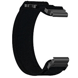 Avis INF Bracelet de montre à boucle magique en nylon à dégagement rapide Garmin 22 mm Black