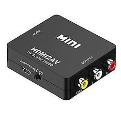 Universal Adaptateur HDMI à AV 1080p - (3x RCA) compatible NTSC/PAL (noir)