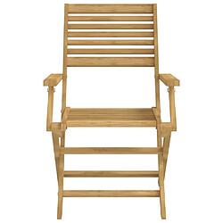 Acheter vidaXL Chaises pliables de jardin lot de 4 bois massif d'acacia