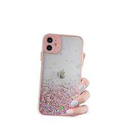 Universal Étui rose brillant transparent pour iPhone 11 Pro