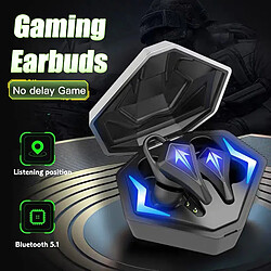 Universal Écouteurs gaming Low Latency TWS Bluetooth Compatible Ecouteurs 5.1 Sport Etanche Écouteurs sans fil Élimination du bruit Ecouteurs