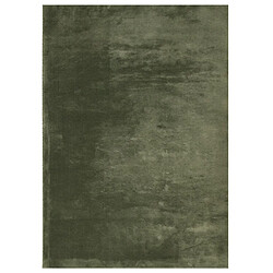 vidaXL Tapis HUARTE à poils courts doux lavable vert forêt 140x200 cm