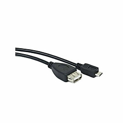 Câble Micro USB Lanberg OEM-0006 Noir 15 cm