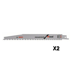 Bosch Lame de scie sabre S 2345 X L.200mm B.19mm TPI 6-10 25-4,3mm 2er Pk.