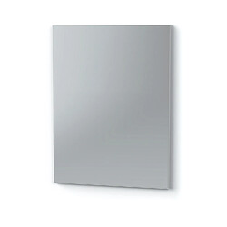 Pegane Miroir de salle de bain coloris blanc - Longueur 59,50 x Profondeur 2 x hauteur 44 cm