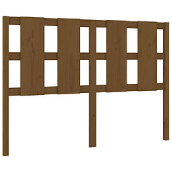 vidaXL Tête de lit Marron miel 140,5x4x100 cm Bois massif de pin