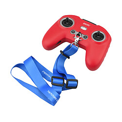 Avis Peau De Protection En Silicone Pour DJI FPV Combo Remote Red + Blue Lanyard