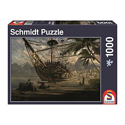 Schmidt Spiele Puzzle Bateau au port, 1000 pcs