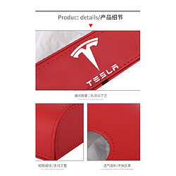 Avis Universal Pour Tesla Model 3 Type Y Papier Boîte à tissus multifonctionnels Pièces de voiture Modèle 3 Intérieur | Boîte à mouchoirs(Rouge)