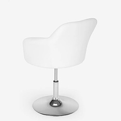 Acheter Superstool Tabouret de bar de cuisine pivotant avec accoudoirs réglables Ober | Blanc