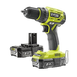 Perceuse Visseuse RYOBI 18V One Plus Brushless - 2 batteries 2,0Ah - 1 chargeur rapide - R18DD7-220S