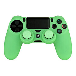 Blade FR-TEC Étui de Protection + Poignées Antidérapantes Glow in The Dark pour Dualshock - Glow in the Dark - Couleur Vert Blade - Couvercle en silicone pour contrôleur PS4 avec 2 poignées de pouce - lueur dans le noir - Accessoire de jeu