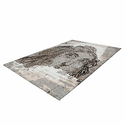 Acheter Paris Prix Tapis Vintage à Poils Courts Iglesia Taupe 120 x 170 cm