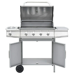 Avis vidaXL Barbecue à gaz 4+1 zones de cuisson Argenté Inox