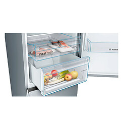 Réfrigérateur combiné 60cm 324l nofrost inox - kgn36vled - BOSCH pas cher