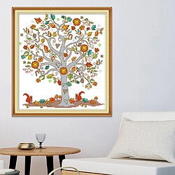 L'arbre de l'amour estampillé kit de point de croix bricolage travaux d'aiguille 11CT 38x41cm