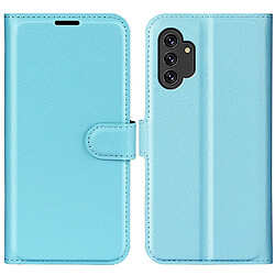 Etui en PU texture litchi bleu pour votre Samsung Galaxy A13 4G