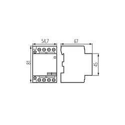 Kanlux Contacteur modulaire, contrôle230 AC KMC