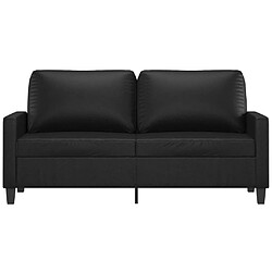 Avis Maison Chic Canapé à 2 places,Sofa de Salon,Canapé droit Noir 140 cm Similicuir -GKD295554