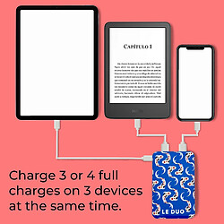 Avis SANAG Le Duo Chargeur Portable, Batterie Externe 5000Mah Poisson Drôle Avec 3 Ports De Charge [2Usb Et 1 Usb C] - Powerbank Compatible Avec Tous Les Smartphones, Iphone, Tablets, Ipad Et Plus