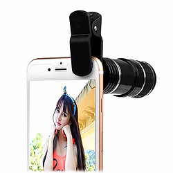 Wewoo Télescope Objectif de avec zoom optique universel pour téléphone mobile 12X Zoom clip