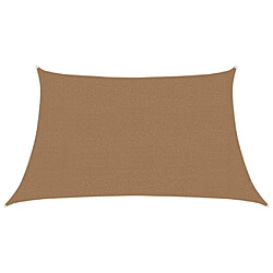 vidaXL Voile d'ombrage 160 g/m² Taupe 3/4x2 m PEHD