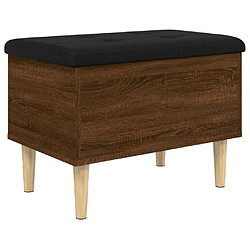 Maison Chic Banc de rangement | Meuble de rangement d'Entrée | Coffres d'Intérieur chêne marron 62x42x46 cm bois d'ingénierie -MN90327