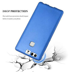 Cadorabo Coque Huawei P9 Etui en Bleu pas cher