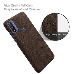 Coque en TPU anti-empreintes digitales marron pour votre Motorola G Pure