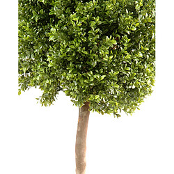 Pegane Plante artificielle haute gamme Spécial extérieur / Buis boule coloris vert - Dim : H.170 x D.60 cm