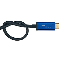 Good Connections® Smartflex Câble USB C vers HDMI 2.0b 4K UHD @ 60 Hz Boîtier en aluminium hautement flexible Bleu foncé 1 m pas cher