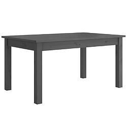 vidaXL Table basse Gris 80x50x40 cm Bois massif de pin