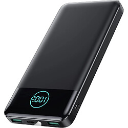 SANAG Power Bank 13800 Mah Batterie Externe Ultra Fine Pd Usb C Entrée & Sortie 3,0 A Avec Lampe De Poche, Power Bank Écran Led Compatible Avec Iphone 14 Pro 13 12 Samsung Huawei Ipad Noir