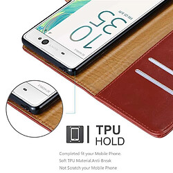 Acheter Cadorabo Coque Sony Xperia XA Etui en Rouge