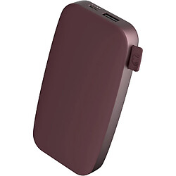 SANAG Powerbank 12000 Mah - Usb-C In & Out - Batterie Externe - Chargement Rapide - 6 Fonctions De Sécurité - Design Compact (Deep Mauve)