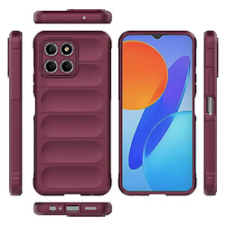 Htdmobiles Coque pour Huawei Honor X8 5G / Honor X6 - housse etui silicone gel fine + film ecran - ROUGE BORDEAUX