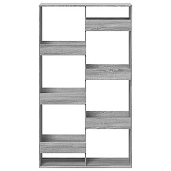 Avis vidaXL Cloison de séparation sonoma gris 100x33x175 cm bois ingénierie