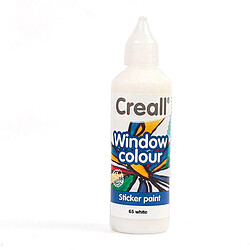 Graines Creatives Peinture repositionnable pour vitres Creall Glass 80 ml - blanc