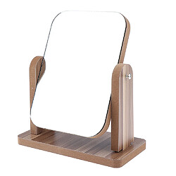 salle de bains rasage miroir de courtoisie 360 pivotant en bois debout maquillage miroirs vertical