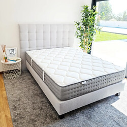 LUXURY LITERIE Matelas Planilux, 20 cm, mousse haute densité, ferme, indépendance du couchage, face été/hiver, 180x200cm