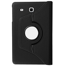 Avis Wewoo Housse Étui noir pour Samsung Galaxy Tab E 9.6 / T560 / T561 Litchi Texture Horizontal Flip solide couleur en cuir avec 360 degrés support de rotation