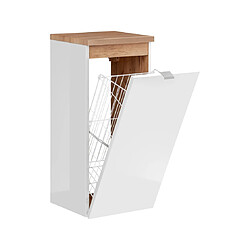 Vivaldi CAPRI BLANC 811 ARMOIRE AVEC PANIER À LINGE