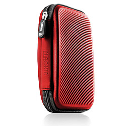 Duronic HDC2 RD étui de Protection Semi Rigide pour Disque Dur, GPS, Batterie Portable, liseuse | Housse pour disques durs externes | Rouge | EVA Antichoc | Léger et Compact | 11 x 15 cm