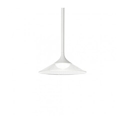 Ideal Lux Suspension Tristan 1 ampoule Métal,aluminium blanc