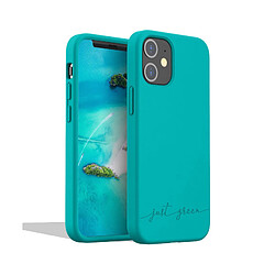 BIGBEN Coque iPhone 12 mini Natura Blue Lagoon - Eco-conçue Just Green