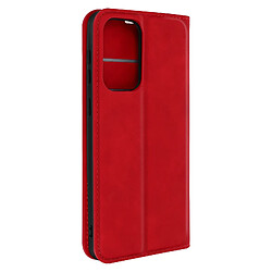 Avizar Étui Folio Samsung Galaxy A33 Soft Touch Magnétique Support Vidéo rouge