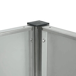 Mendler Clôture pour poubelles HWC-J55, Cache-poubelle Rangement pour poubelles, 150x165x85cm métal ~ inox