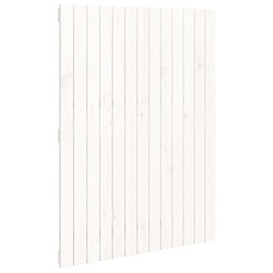 vidaXL Tête de lit murale Blanc 82,5x3x110 cm Bois massif de pin