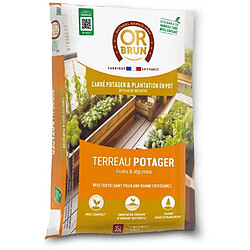 Terreau potager et carré potager - OR BRUN - OBRTCAPOT35N - 35 L